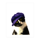 Cat Blue Hat (Print Only) thumbnail