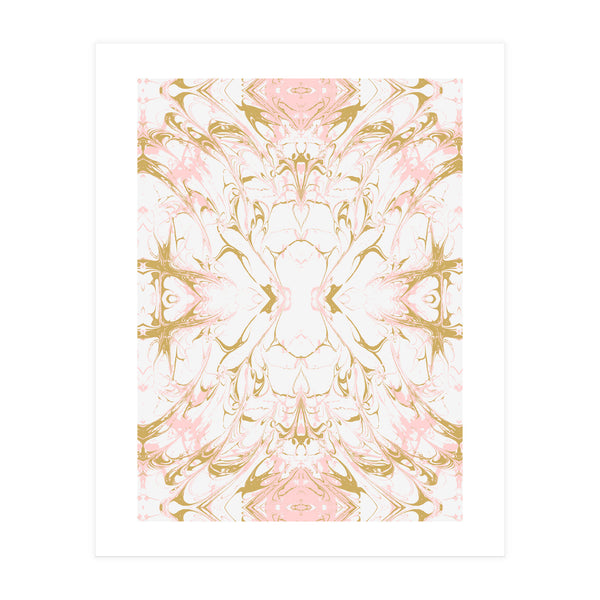 Pink mosaic marble 01 (Print Only)