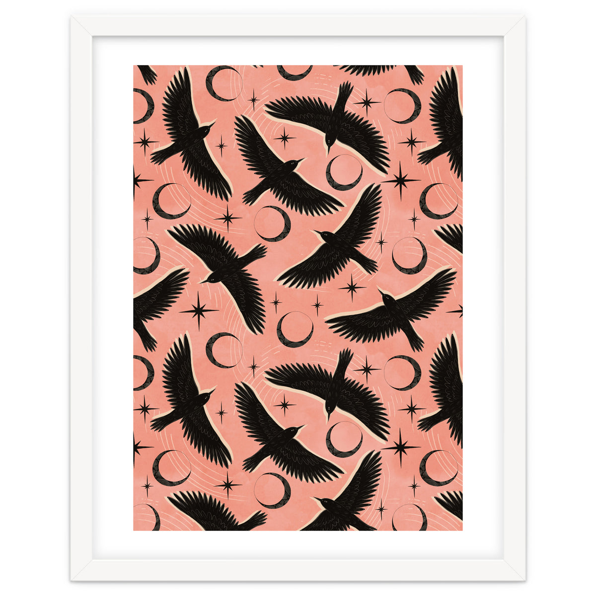 Black Birds With Moons