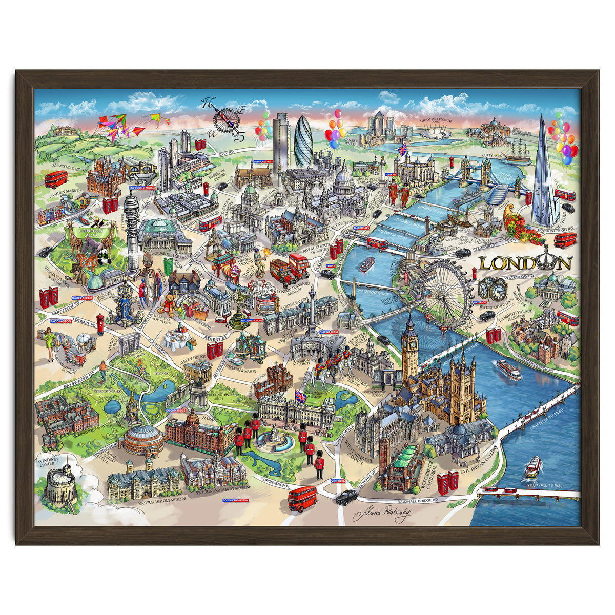 London Map Illustration