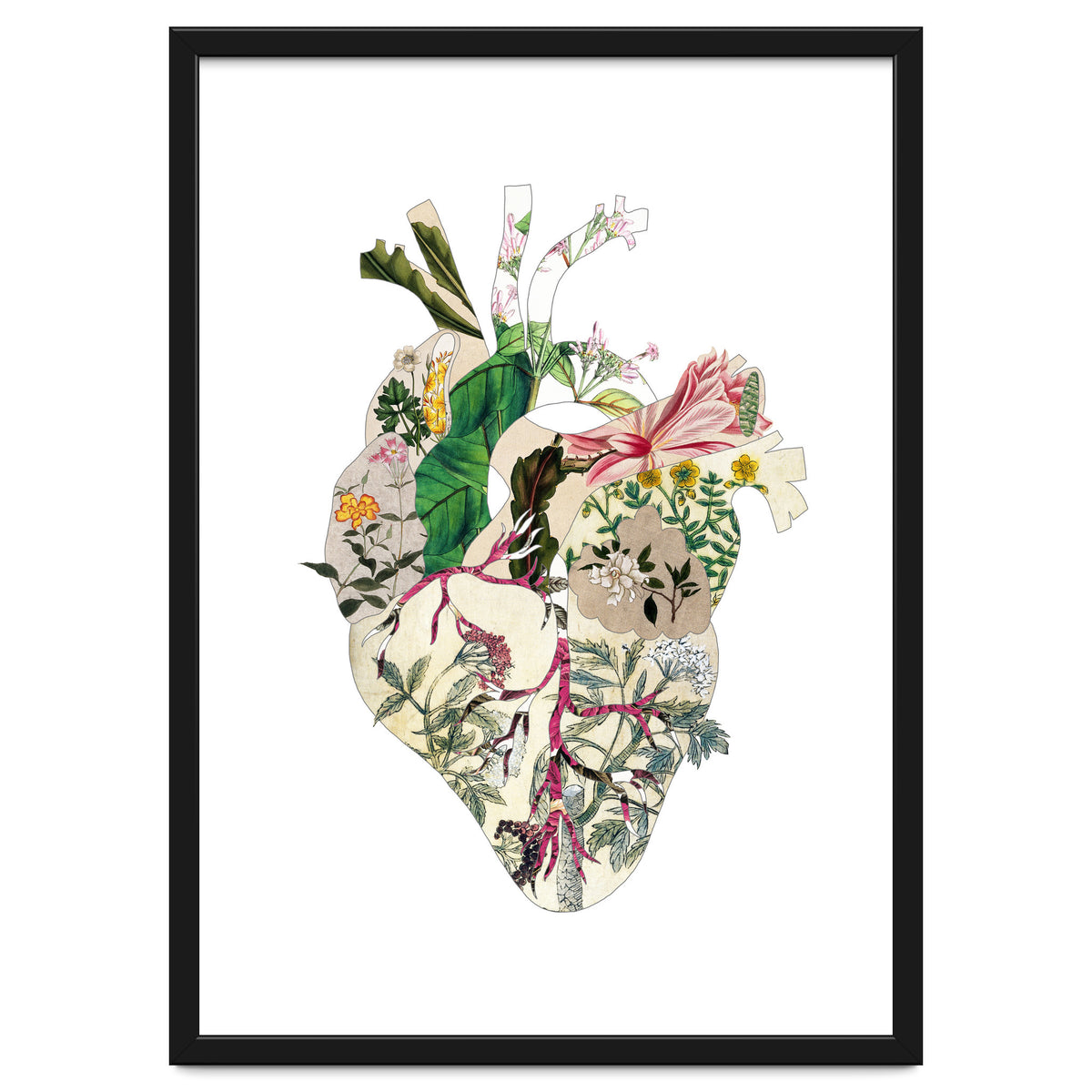 Vintage Botanical Heart