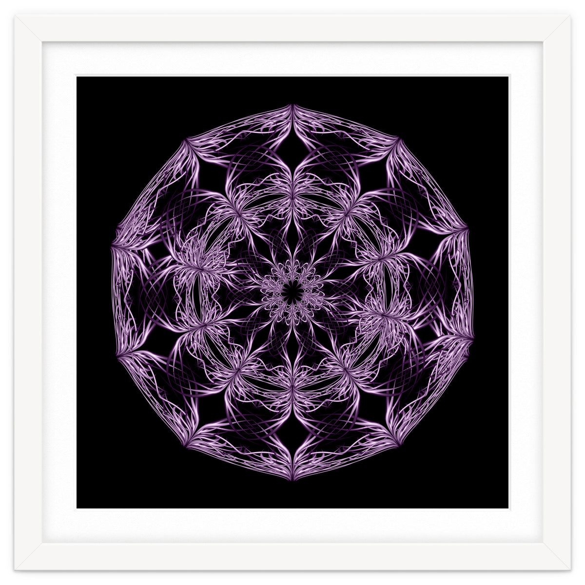 Mandala purple and black