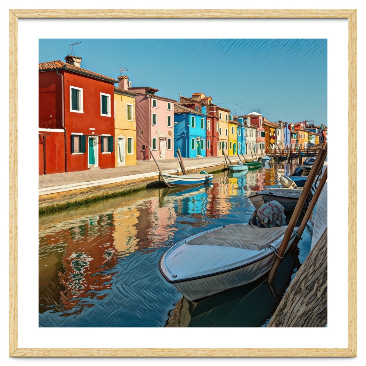 Boats In Venice Colorful Italy