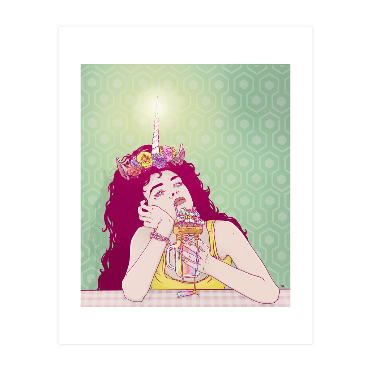 Unicorn Freakshake Lady (Print Only)