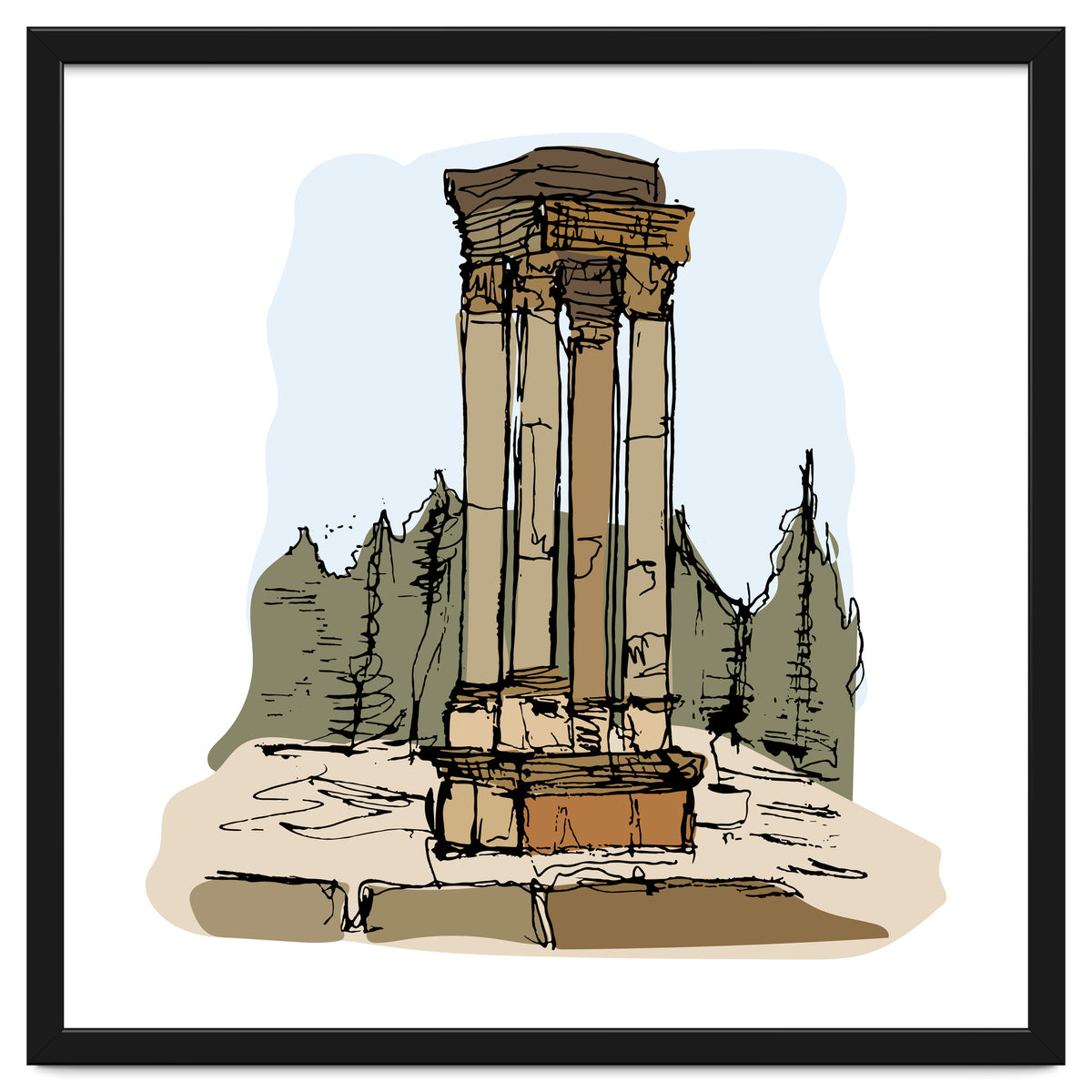 Anjar Tetrastyle, Lebanon