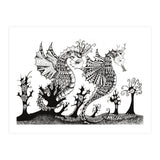 Seahorse Dragons Mystical Home (Print Only) thumbnail