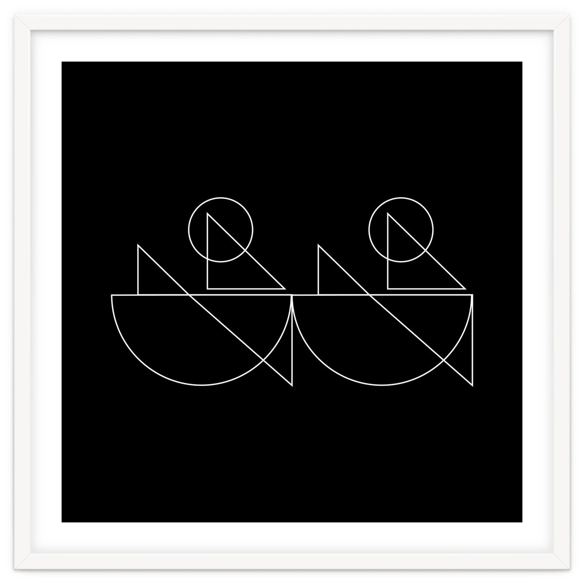 Kayakers | modern geometric