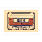 The retro audio compact cassette (Print Only) thumbnail