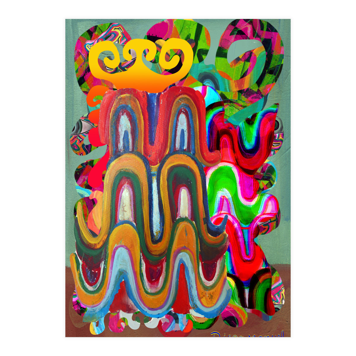 Pop Abstract Asimetrico A6 (Print Only)