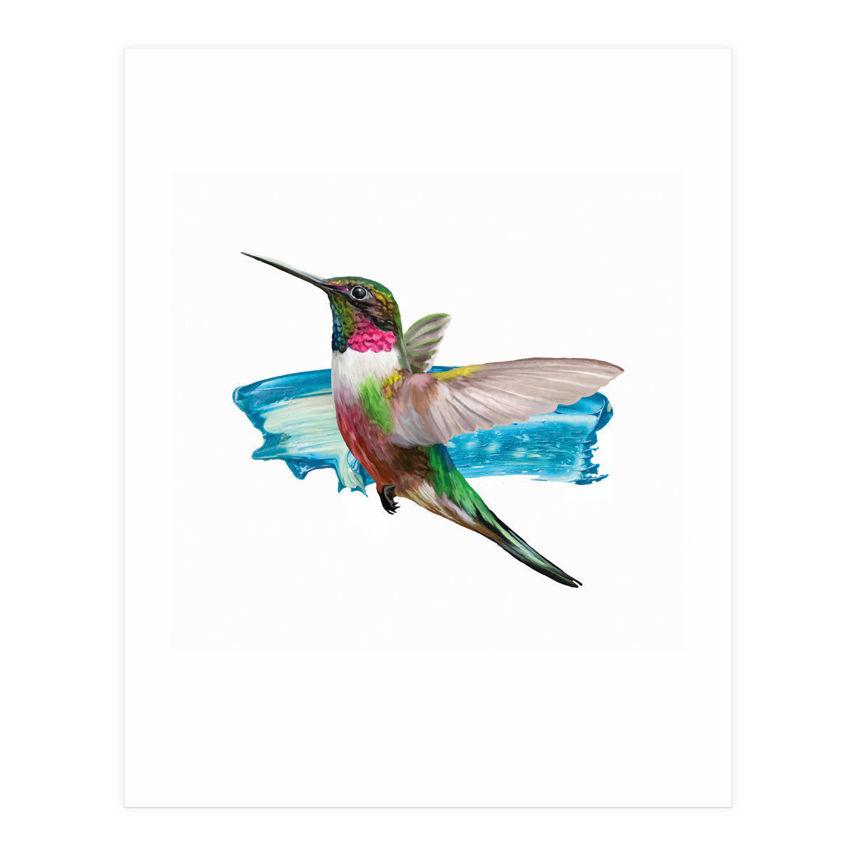 Modern Hummingbird II (Print Only)