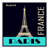 Travel Paris France Poster (Print Only) thumbnail