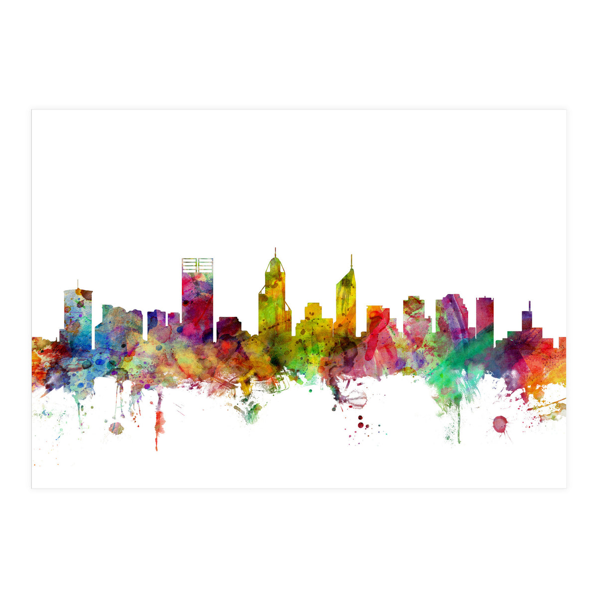 Perth Australia Skyline (Print Only)