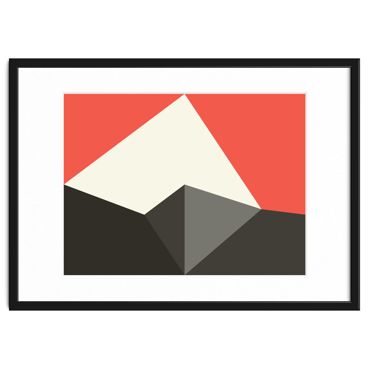 Geometric Shapes No. 77 - pink & grey