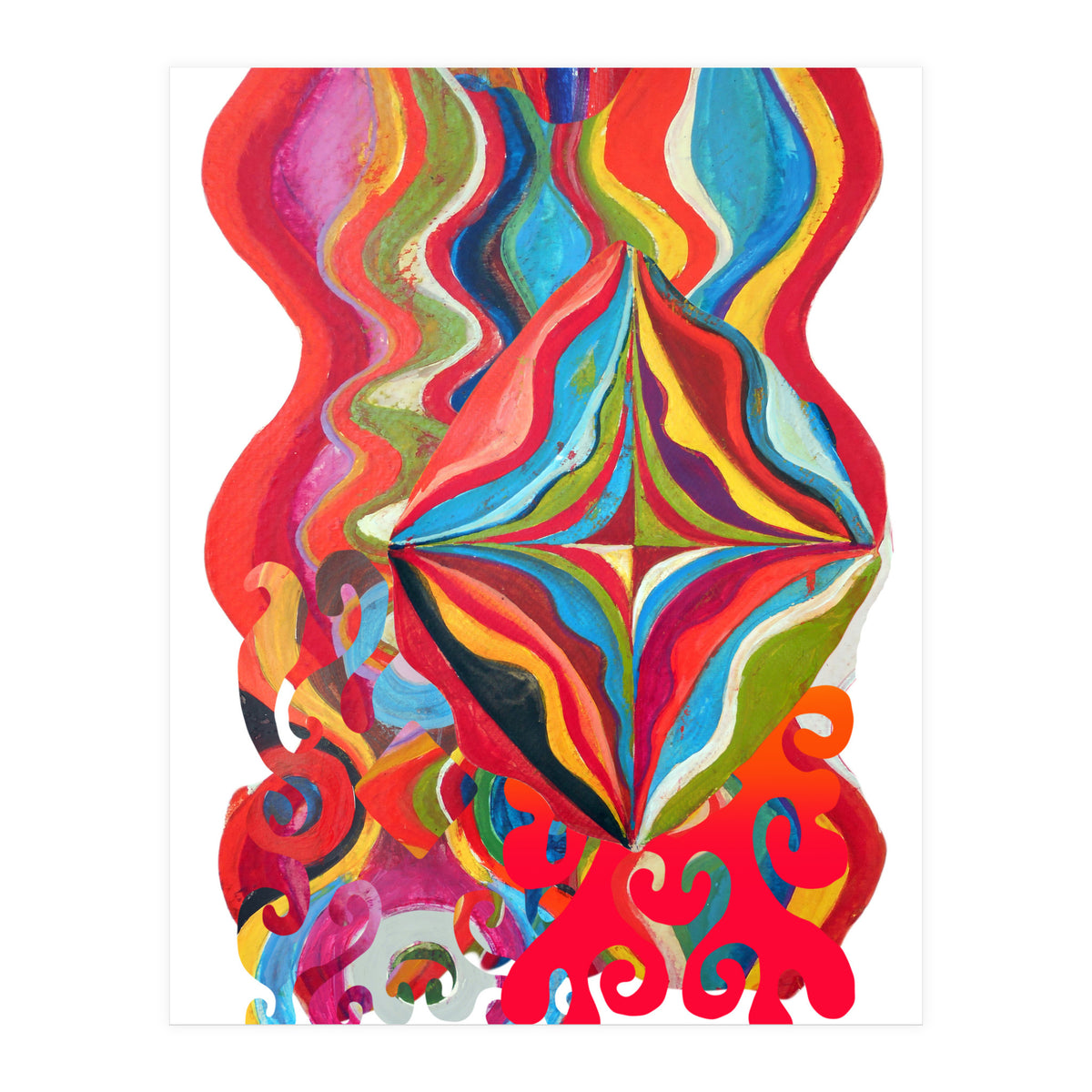 Pop Abstract Asimetrico 15 Copia (Print Only)