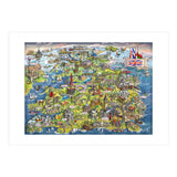 Illustrated Map Of The United Kingdom (Print Only) thumbnail