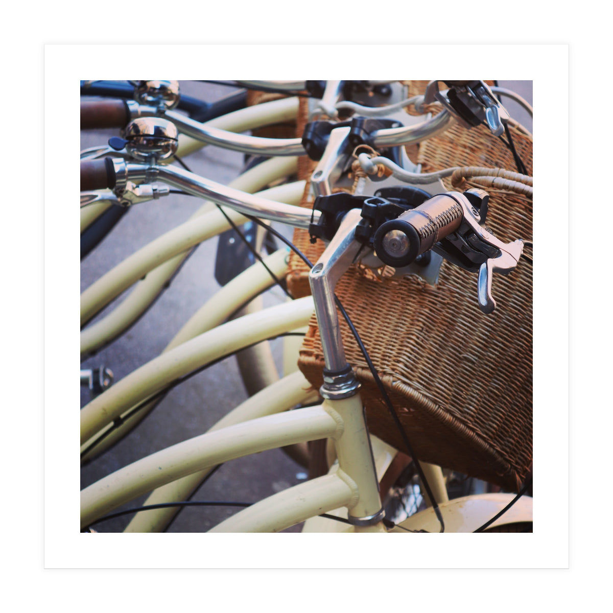 Stacks of bicycles (Print Only)