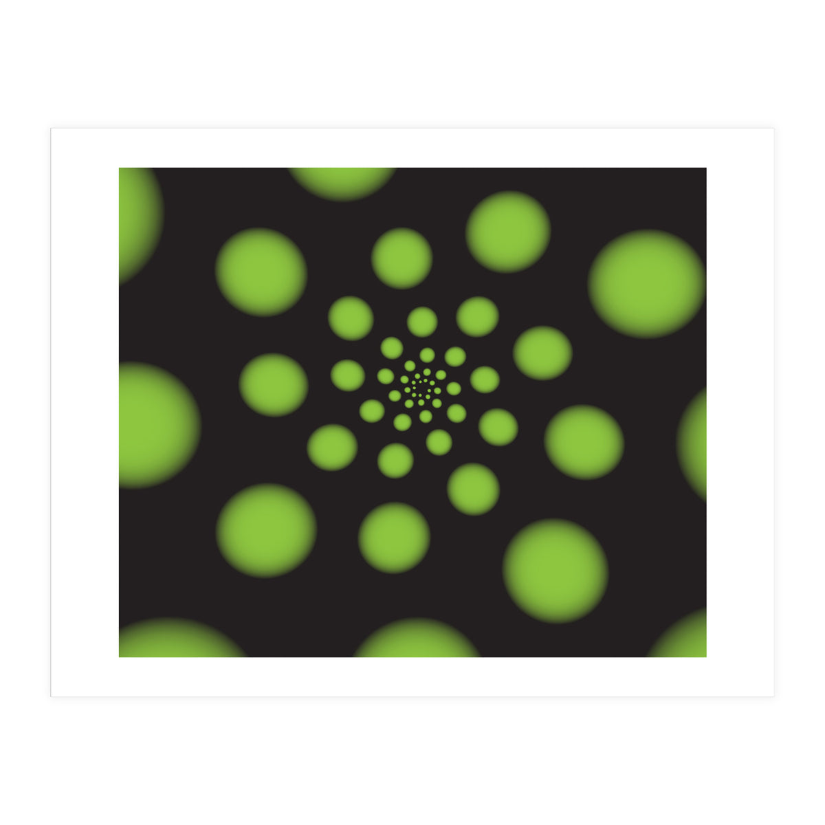 Green Spiral Dots (Print Only)