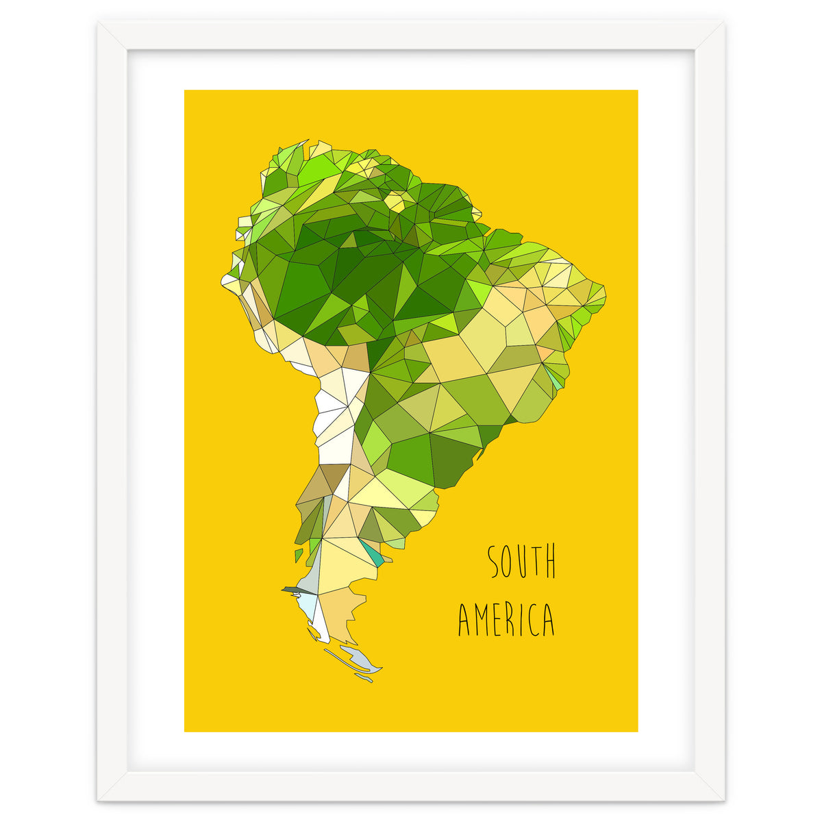 SOUTH AMERICA – Yellow