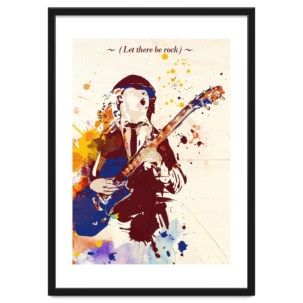 Angus Young pop art poster