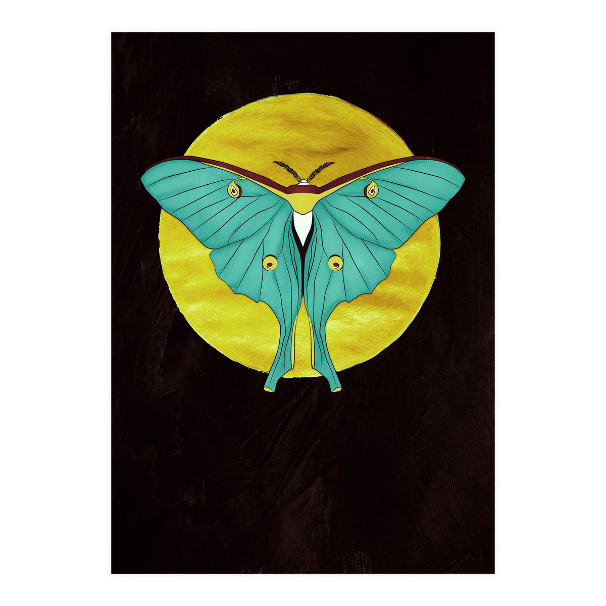 Luna Moth Moon (Print Only)