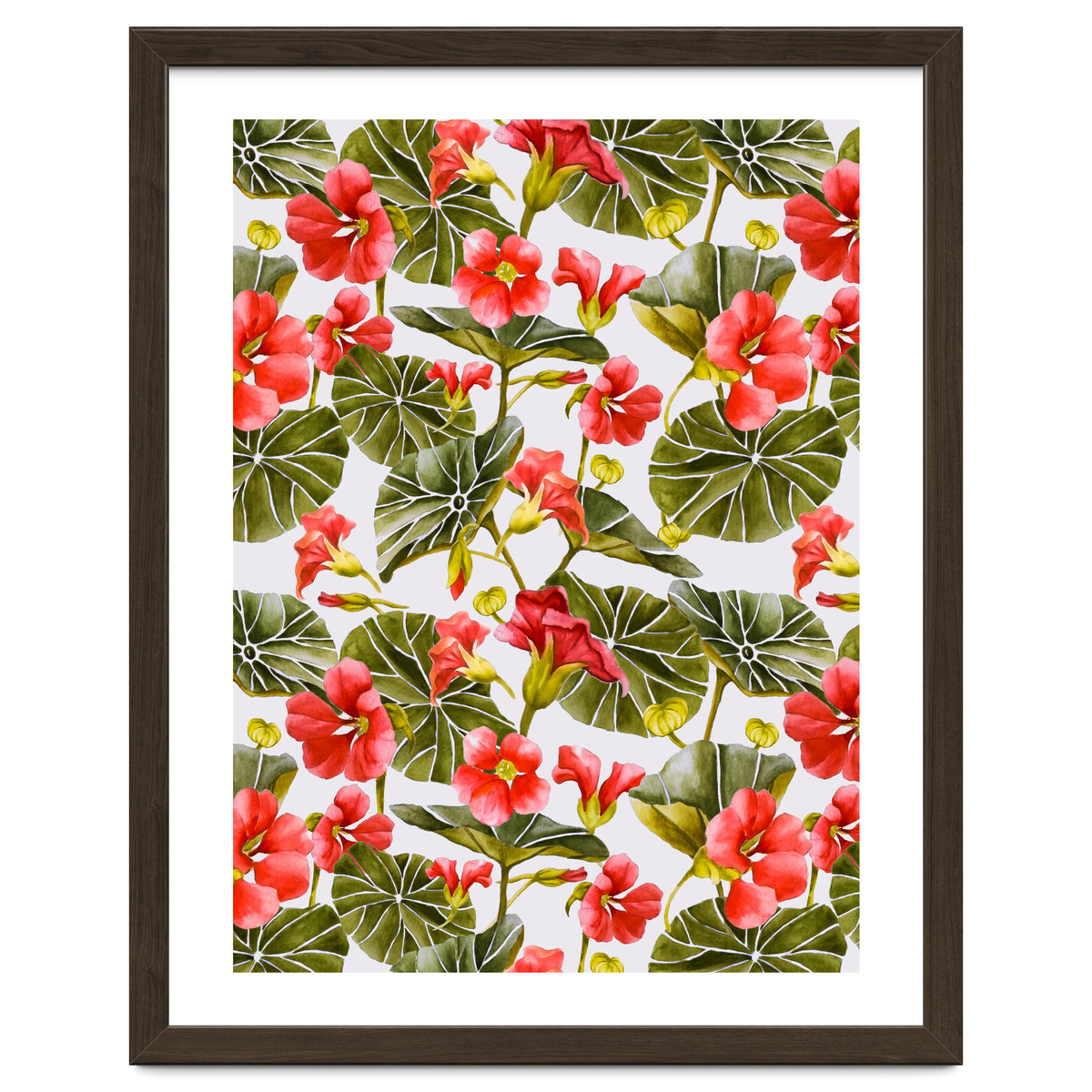 Nasturtiums watercolor 02