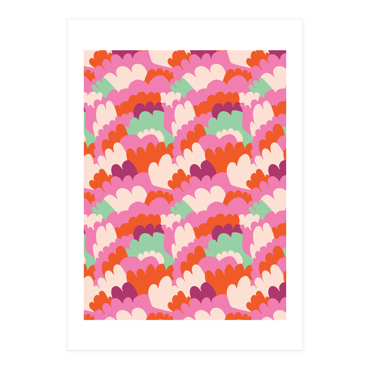 Cute Rainbow Abstract Pattern (Print Only)