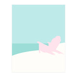 Minimal Beach Chair - Turquoise Coast (Print Only) thumbnail