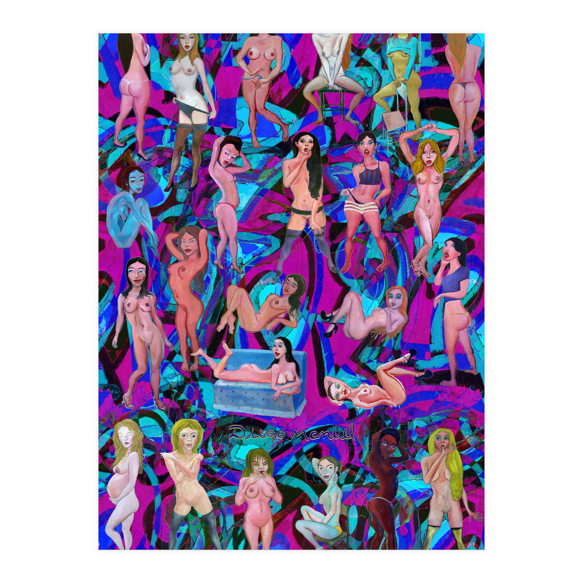Chicas 3d 14 (Print Only)