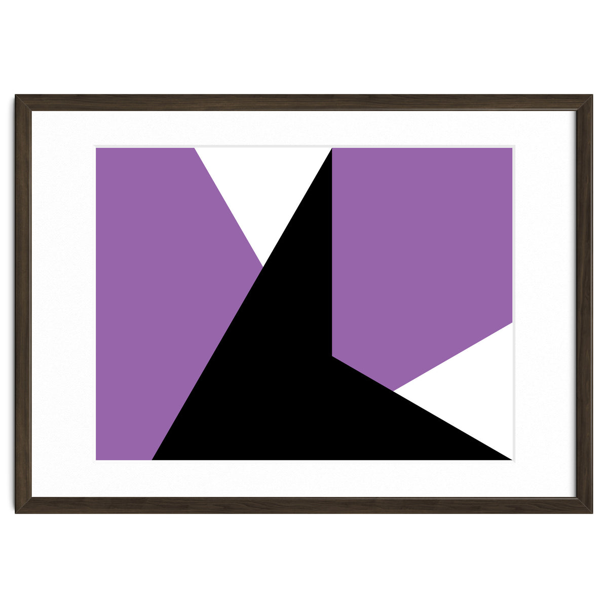 Geometric Shapes No. 64 - purple & black