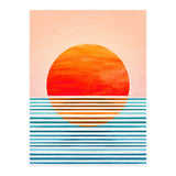 Geometric Minimalist Sunset (Print Only) thumbnail