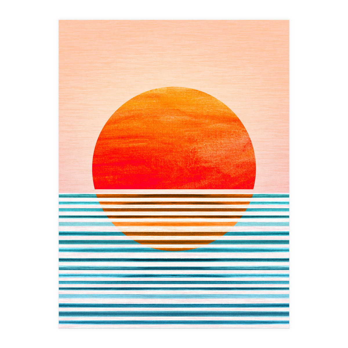 Geometric Minimalist Sunset (Print Only)