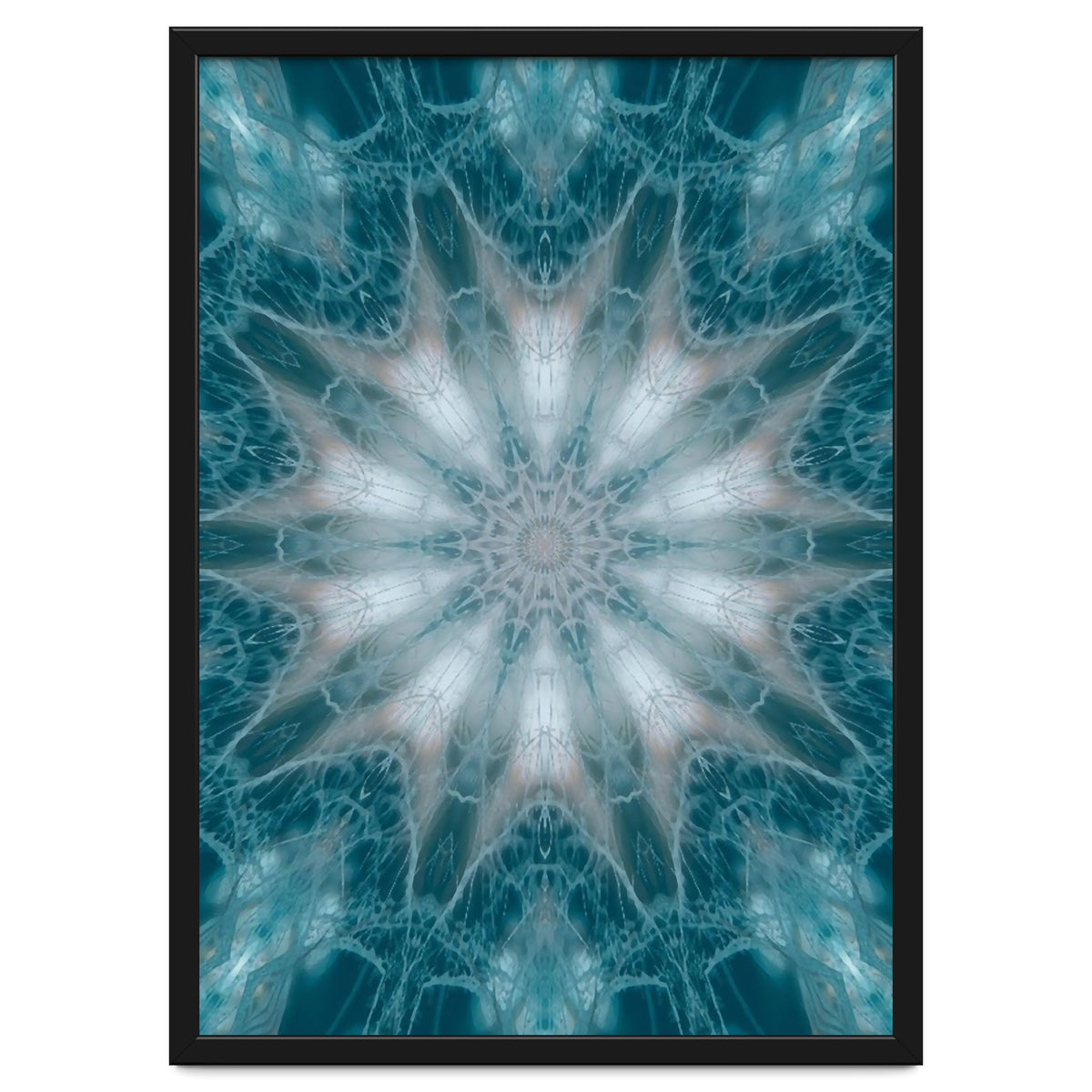 Mandala - Green, White, Rose