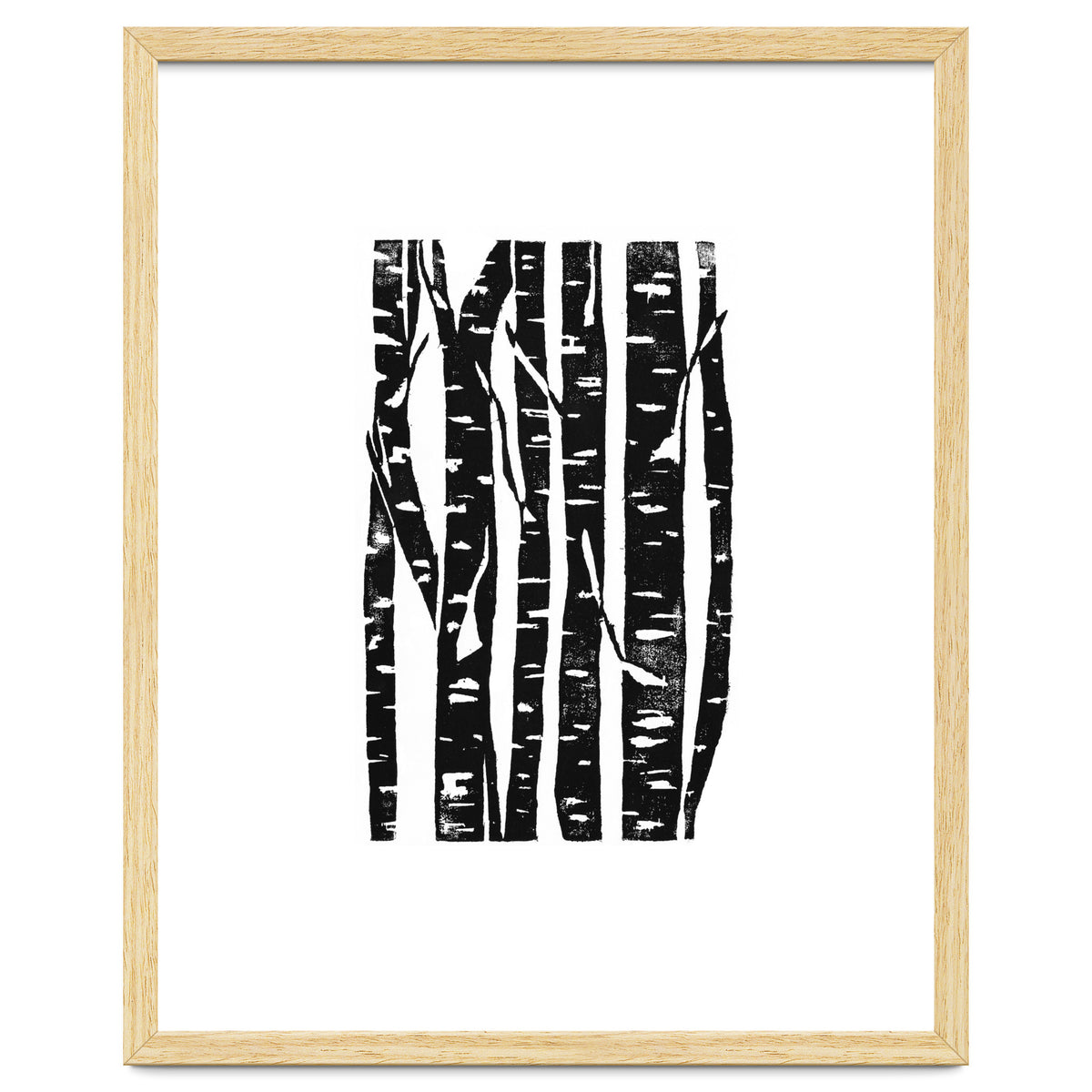 Woodcut Birches