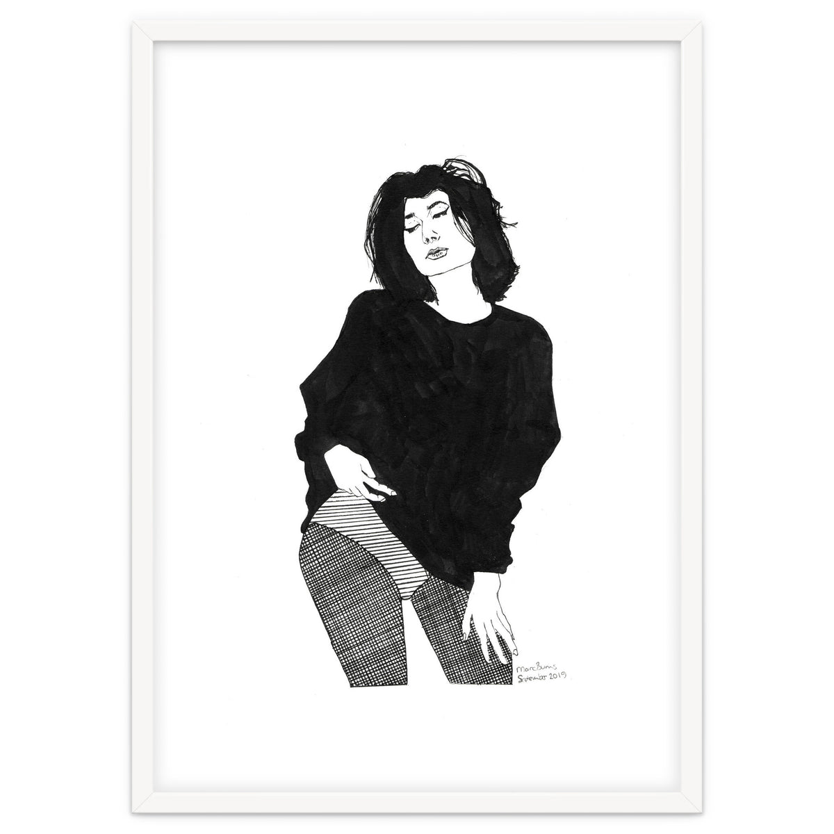 Untitled #44 - Woman in black