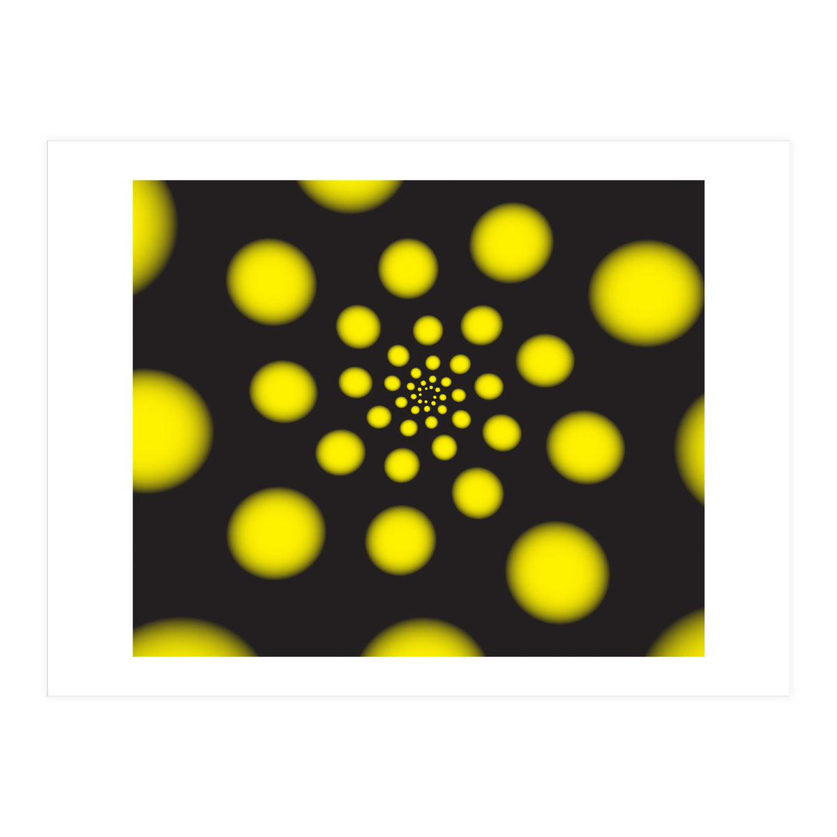 Yellow Spiral Dots (Print Only)