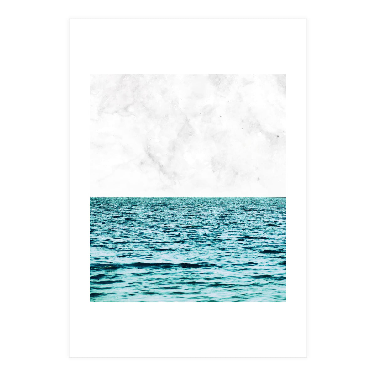Ocean + Marble Ii (Print Only)