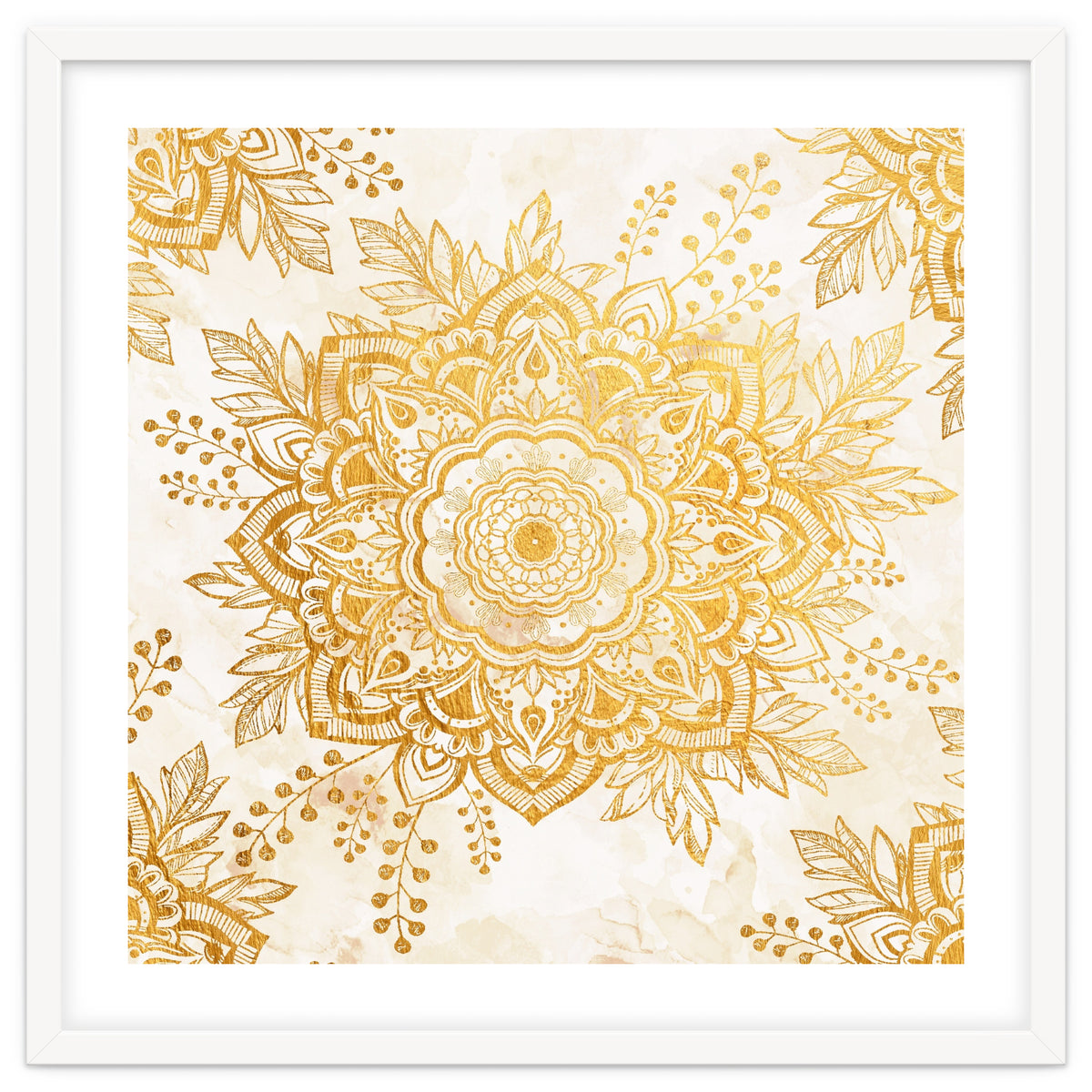 Queen Starring of Mandala-Gold Sunflower I