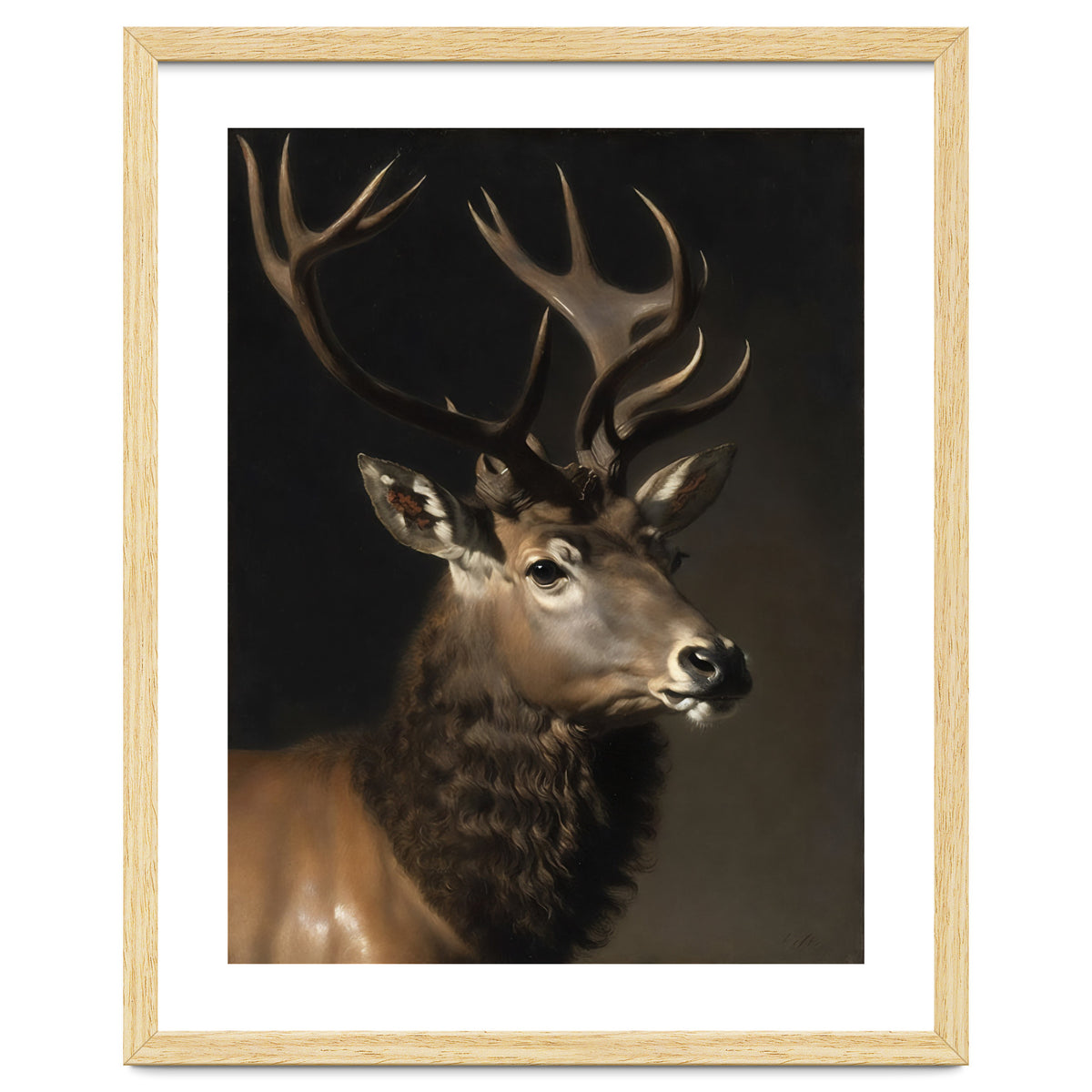 Stag Classical Oil Painting