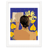 You're never alone when lost in the magic of a book, Bohemian Reader Botanical, Nude Plant Lady thumbnail