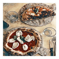 Pizza And Calzone (Print Only)