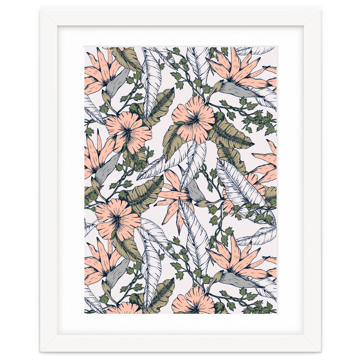 Tropical pattern pastel