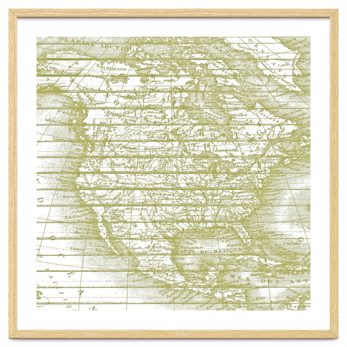 Vintage America`s Map