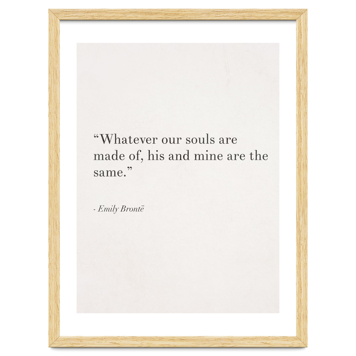 Whatever Our Souls Are Made Of By Bronte, White