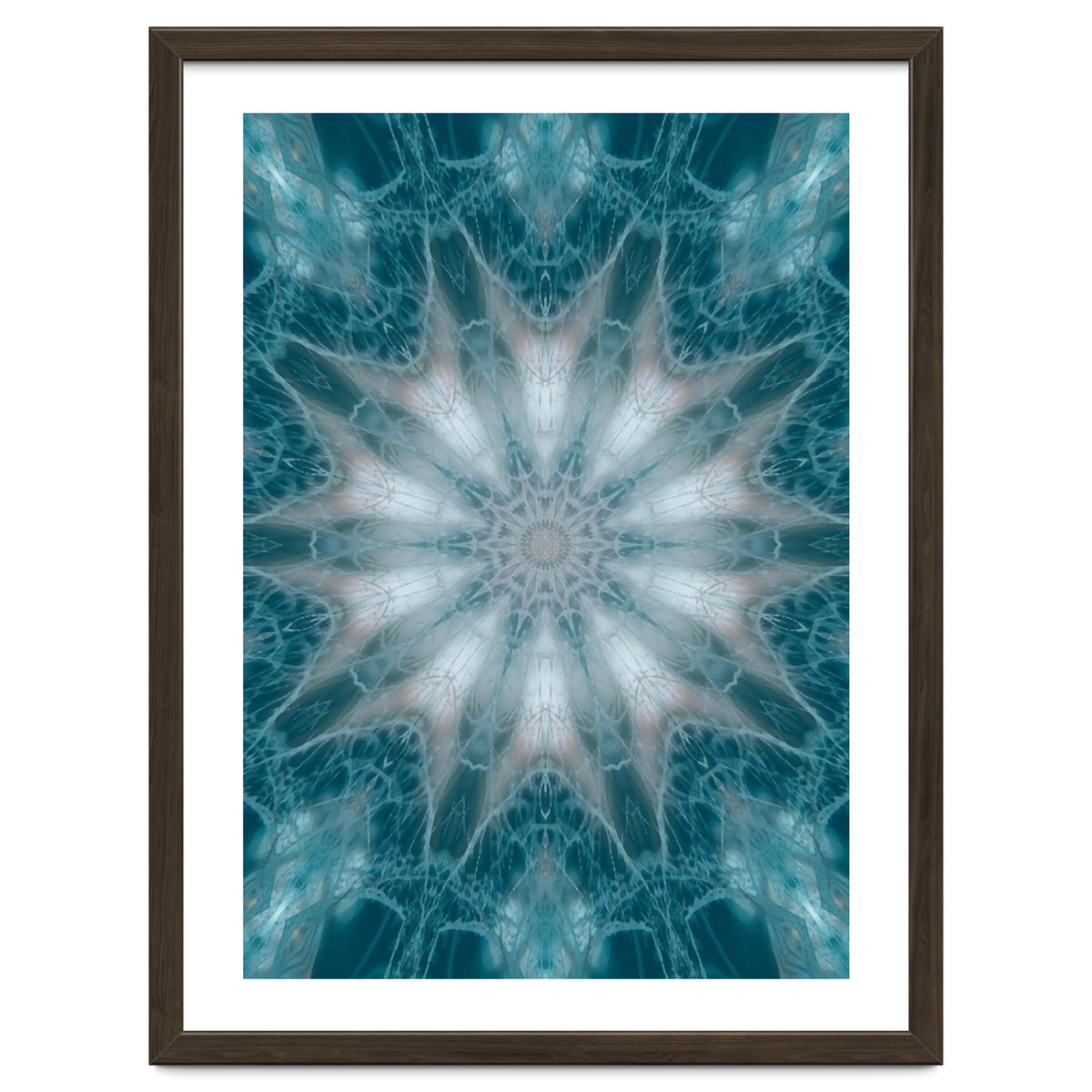 Mandala - Green, White, Rose