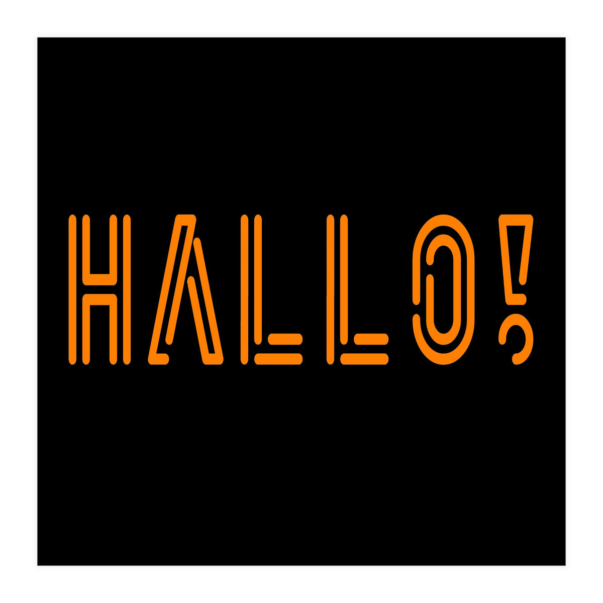 Hallo! German greetings (Print Only)