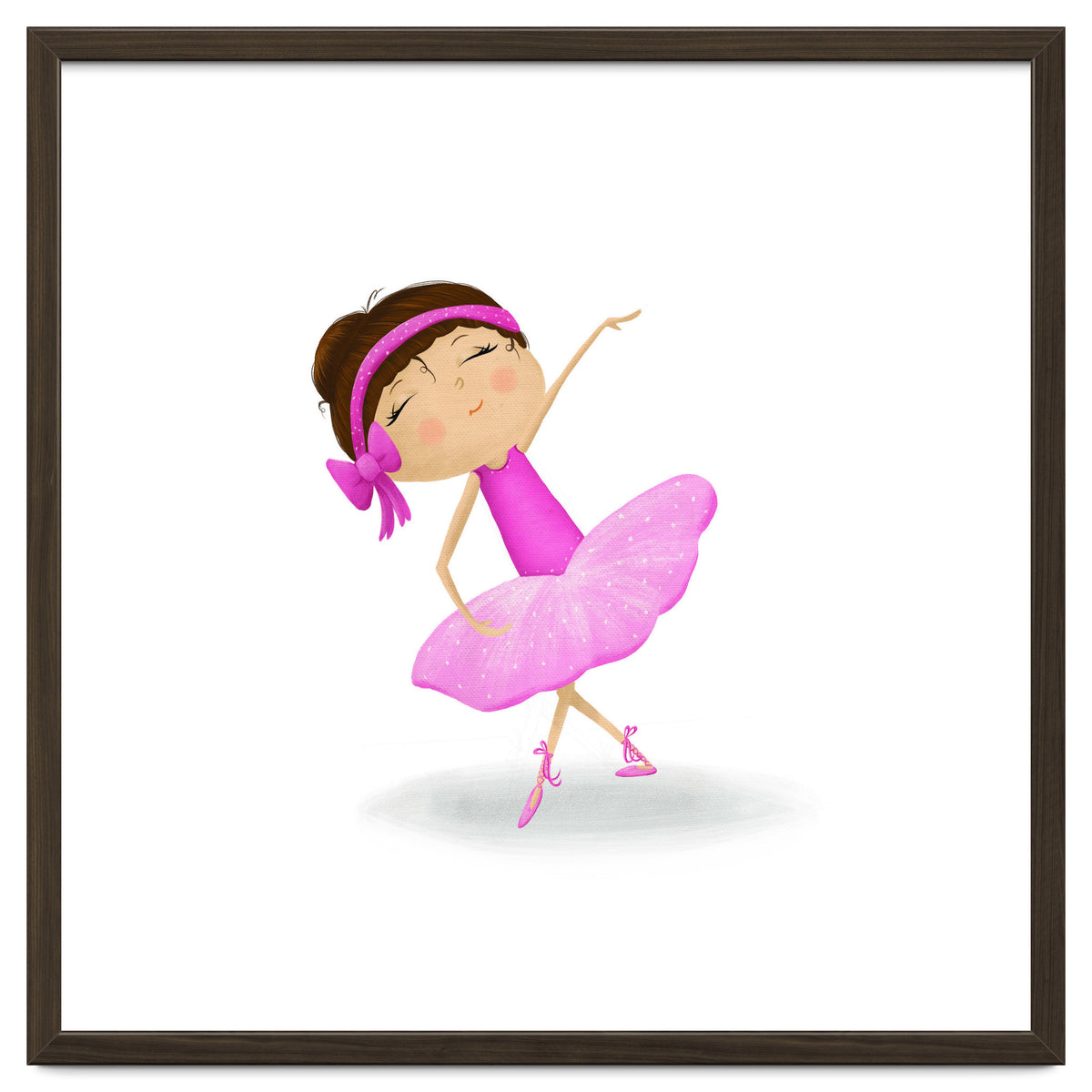 Adorable Ballerina Nursery Print