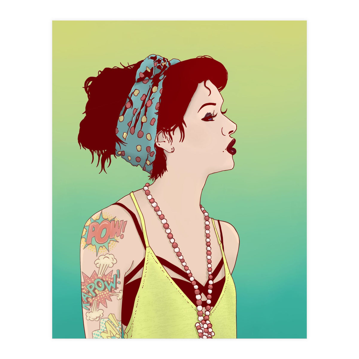 Pop Art Lady (Print Only)