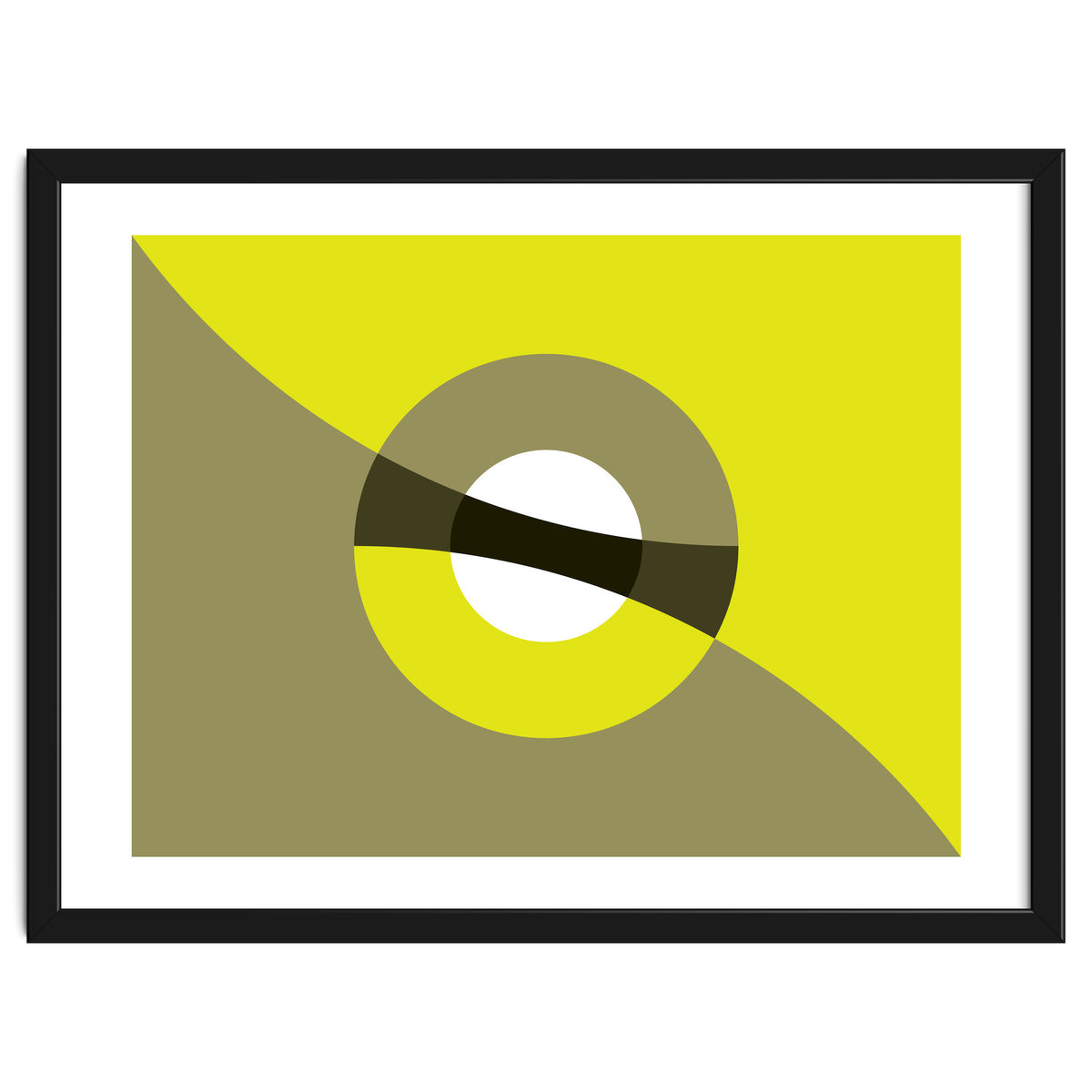 Geometric Shapes No. 44 -  mustard & beige