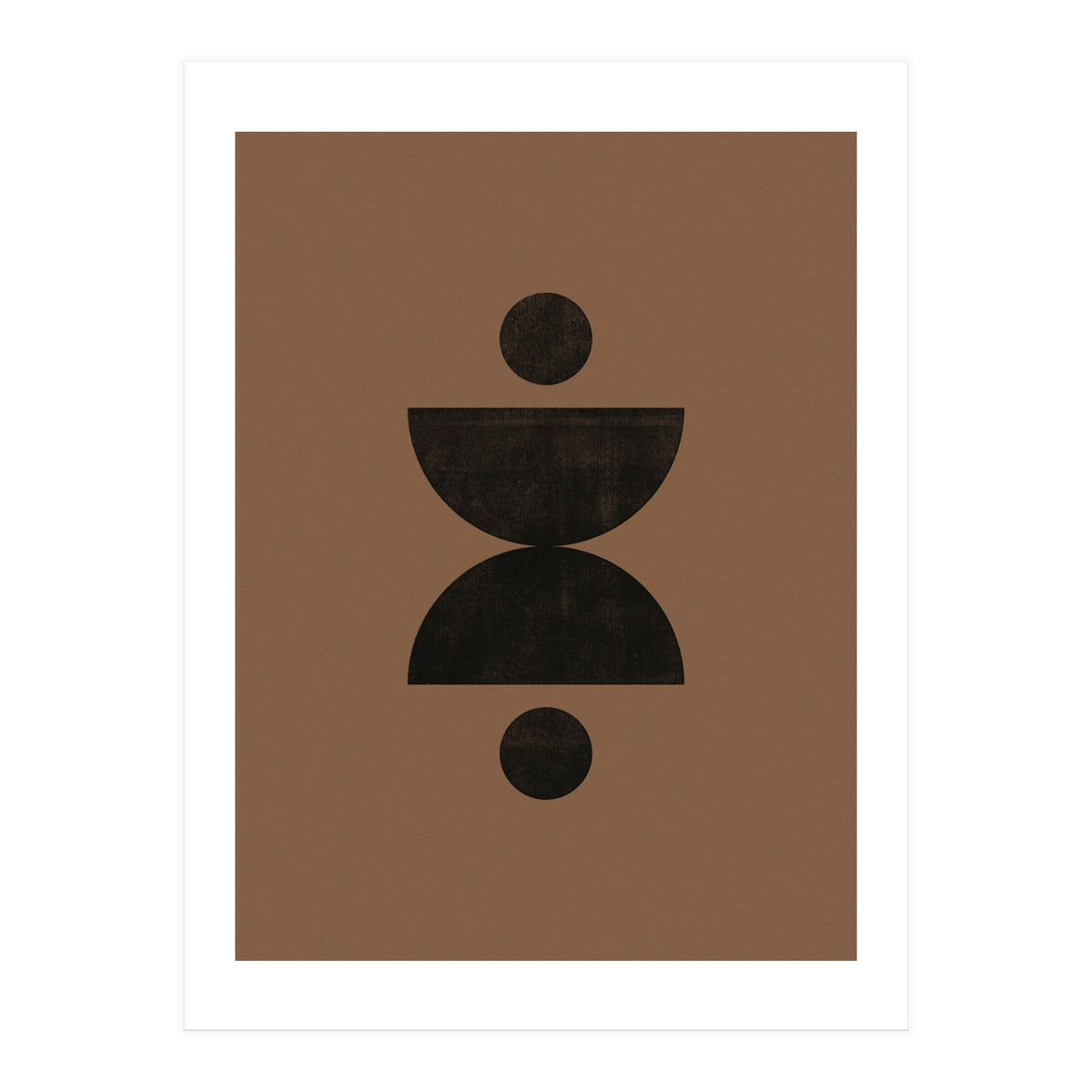 Mid-Century Modern No.27 - Woodblock Print (Print Only)