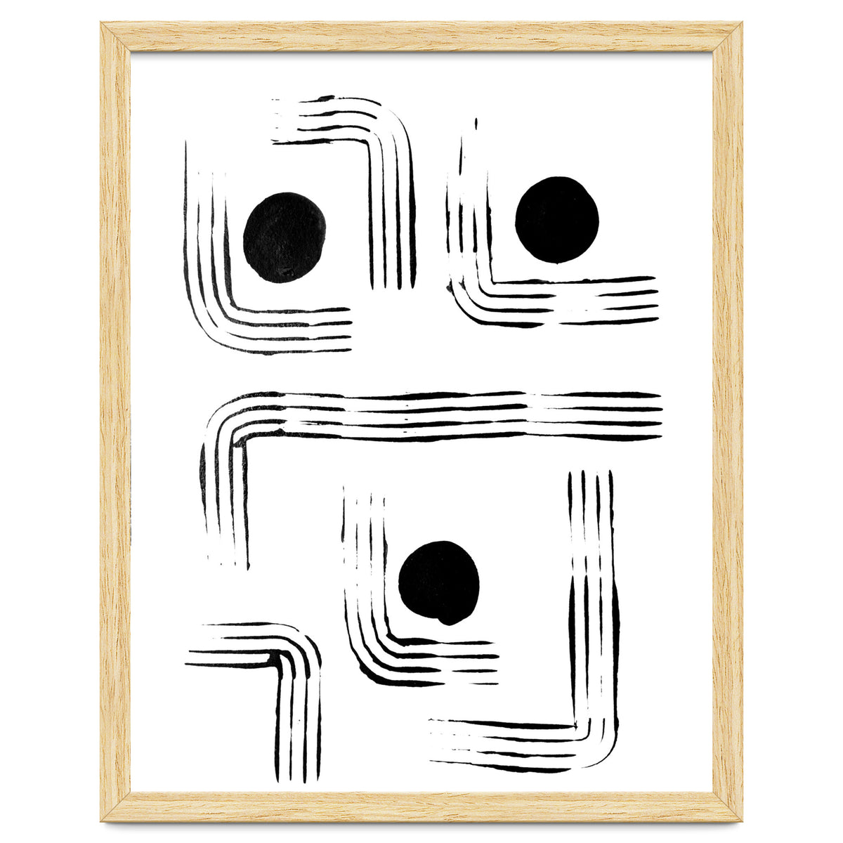 Mid-century Modern Monochrome Print #2